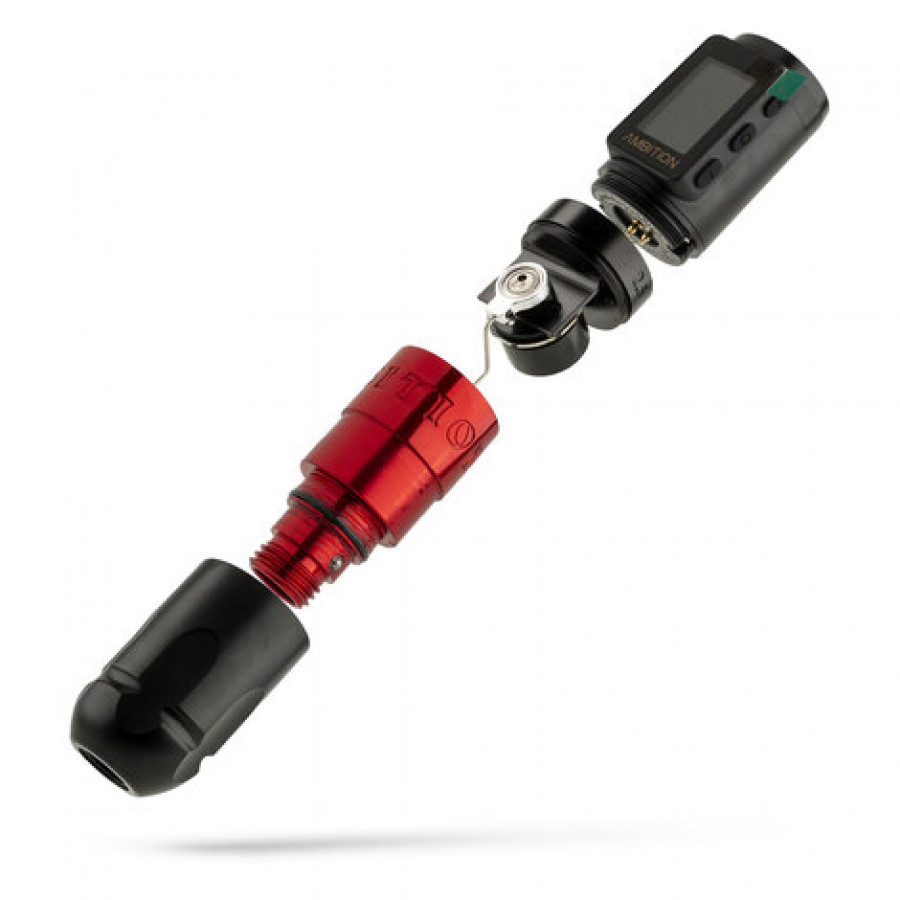 Беспроводная тату машинка Ambition Vibe Max Red (2.5 - 4.5 мм)